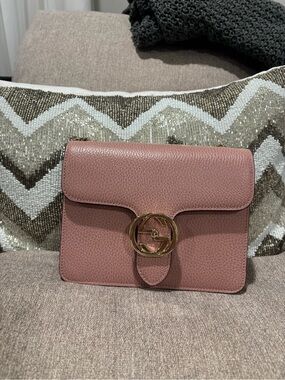 Gucci Pink Small Interlocking Bag
